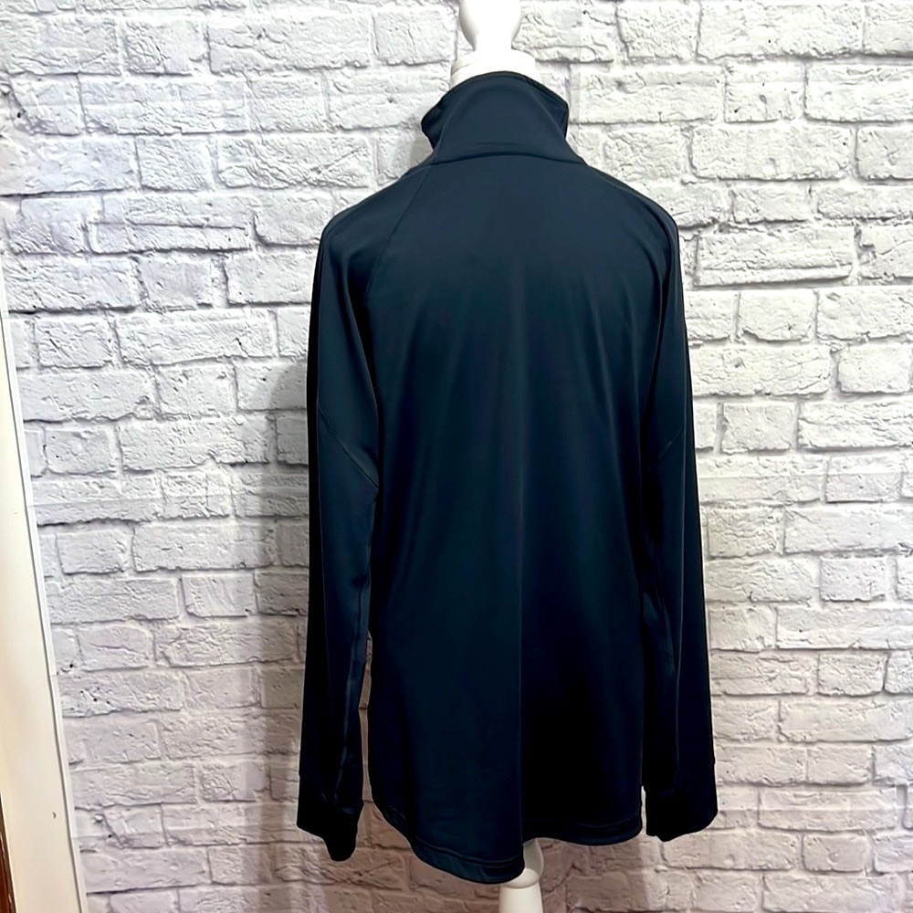 Adidas Mens XL 1/4 Zip long sleeve Climalite Athletic Blue Pullover. - Picture 6 of 10